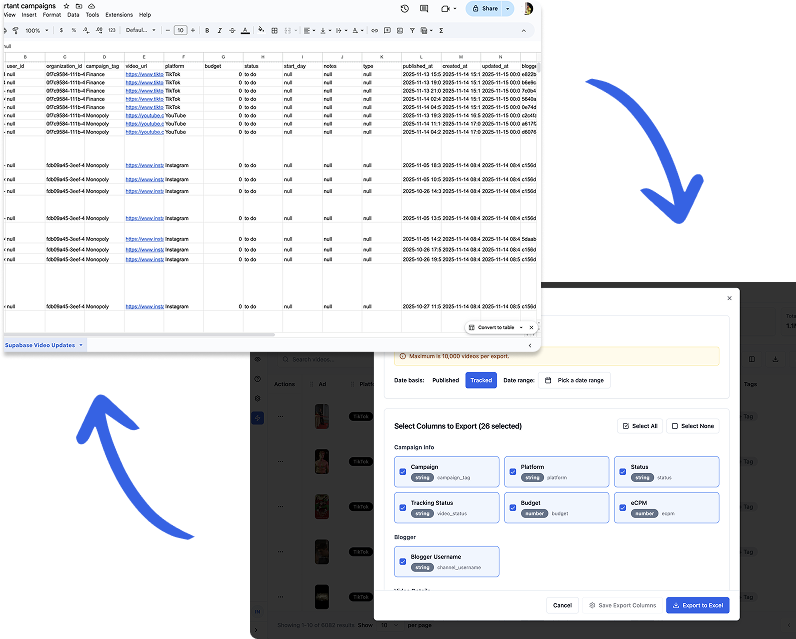 Google Sheets Integration - Two ways to sync: manual CSV or connected Google Sheets